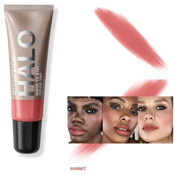 Smashbox Halo Sheer To Stay Cream Cheek+Lip Tint (Sunset) 10ml/.34 fl oz - Picture 7 of 7
